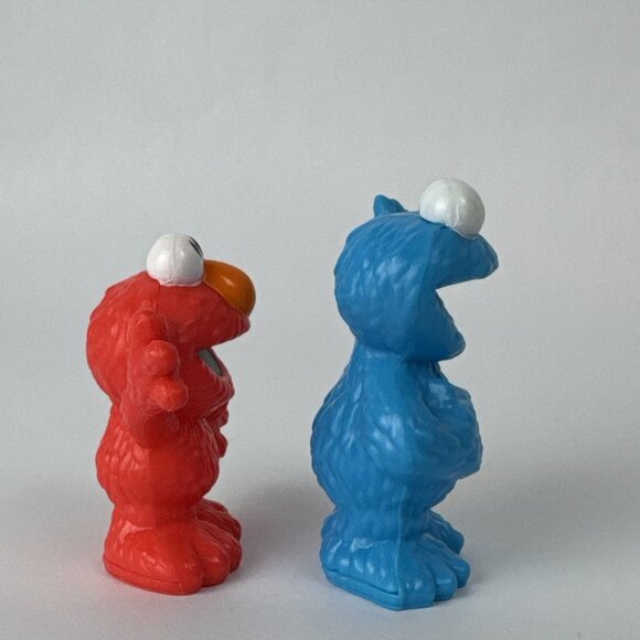 2013 Elmo Cookie Monster Plastic Figures Sesame Street - cake topper toy hasbro - Picture 4 of 13